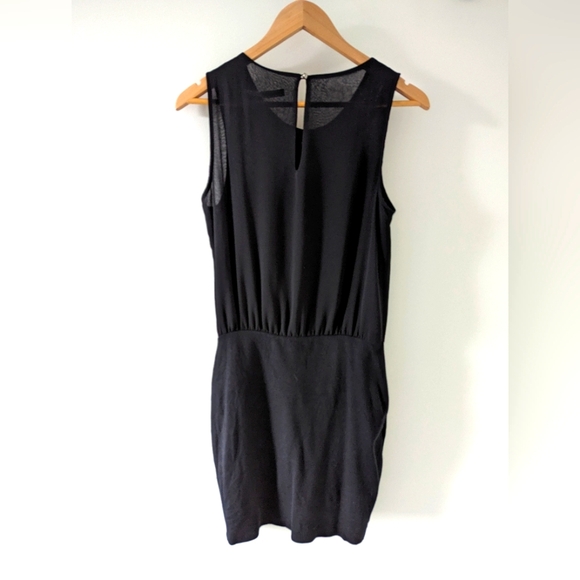 M Zara Black Dress with Beaded Peter Pan Collar - Picture 2 of 4